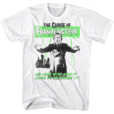 Hammer Horror White Adult Short Sleeve Tshirt