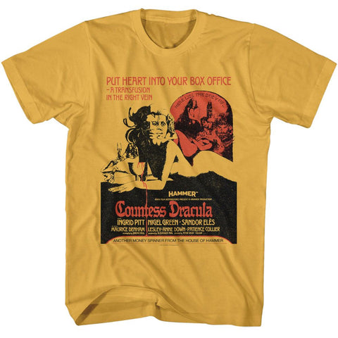 Hammer Horror Ginger Adult Short Sleeve Tshirt