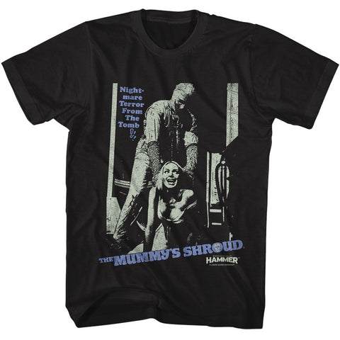 Hammer Horror Black Adult Short Sleeve Tshirt