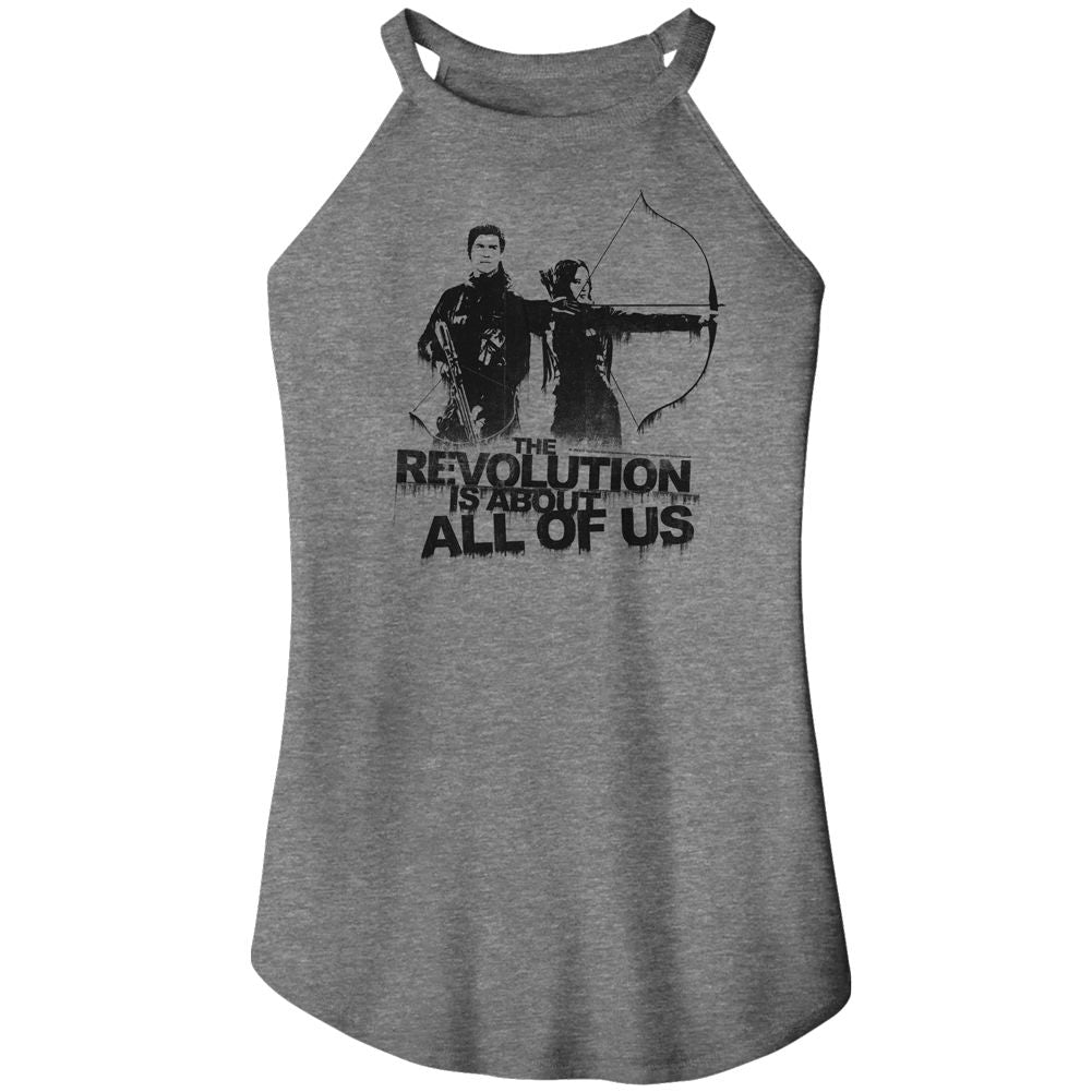 Hunger Games Gray Frost Ladies Sleeveless Rocker Tank
