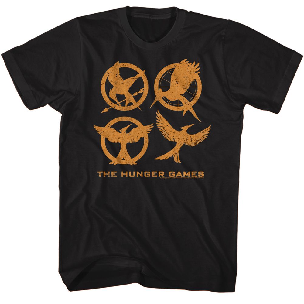 Hunger Games Black Adult Short Sleeve Tshirt