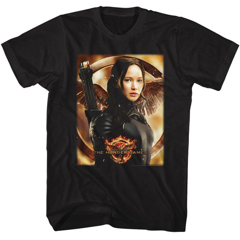 Hunger Games Black Adult Short Sleeve Tshirt