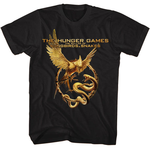 Hunger Games Black Adult Short Sleeve Tshirt