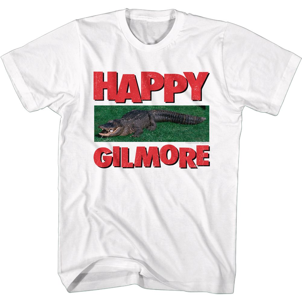 Happy Gilmore White Adult Short Sleeve Tshirt