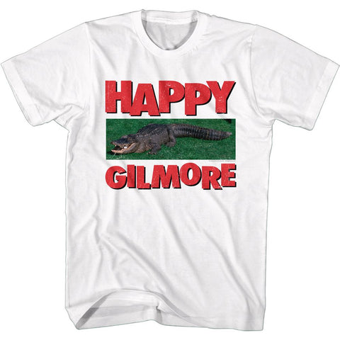 Happy Gilmore White Adult Short Sleeve Tshirt