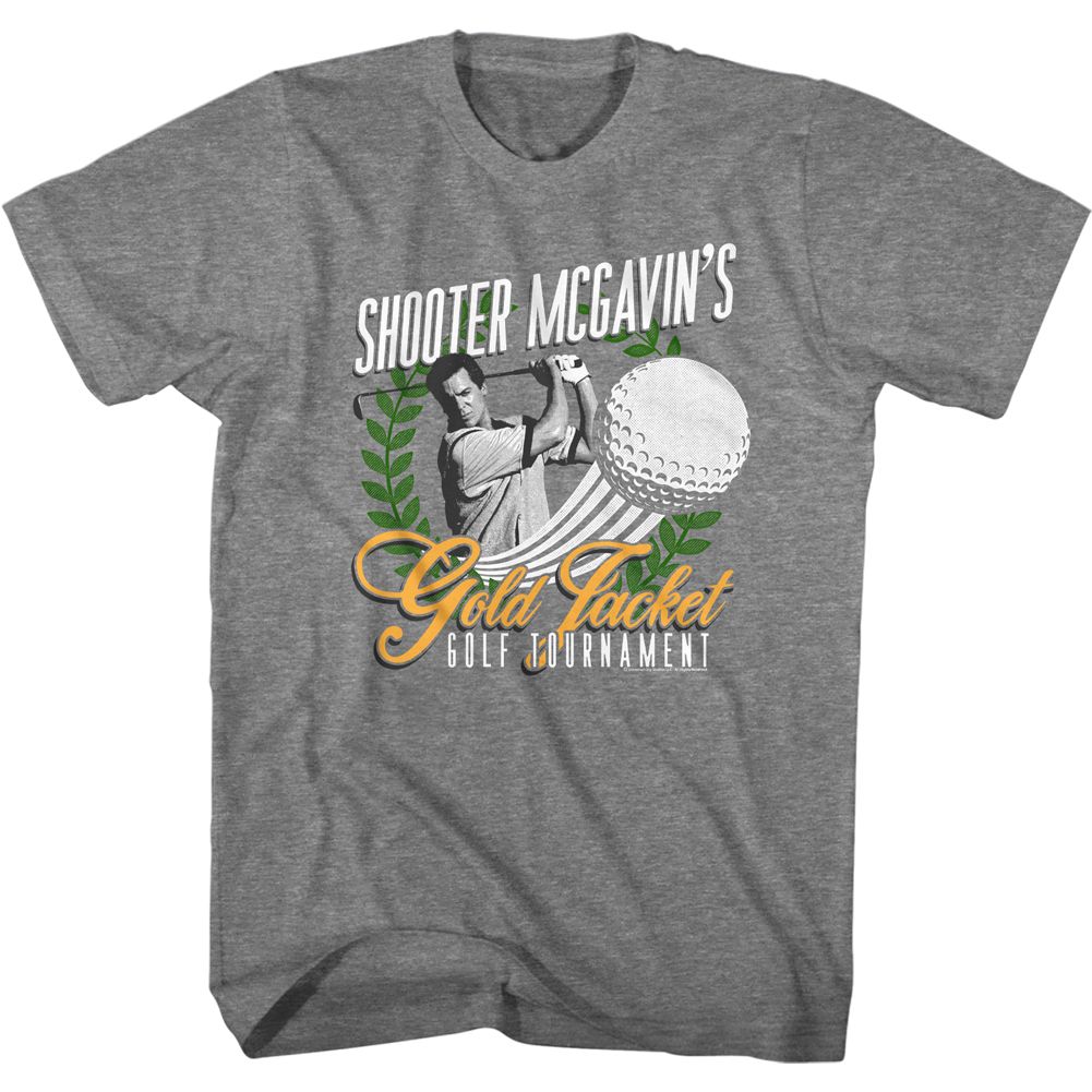 Happy Gilmore Graphite Heather Adult Short Sleeve Tshirt