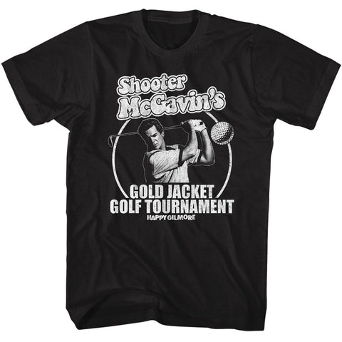 Happy Gilmore Black Adult Short Sleeve Tshirt