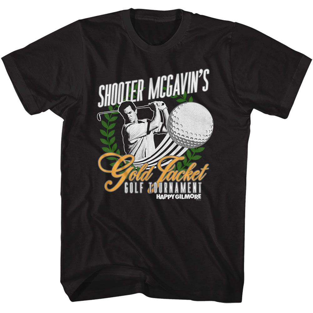 Happy Gilmore Black Adult Short Sleeve Tshirt