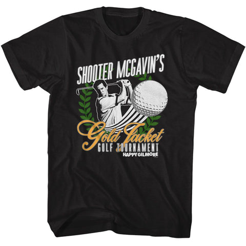 Happy Gilmore Black Adult Short Sleeve Tshirt