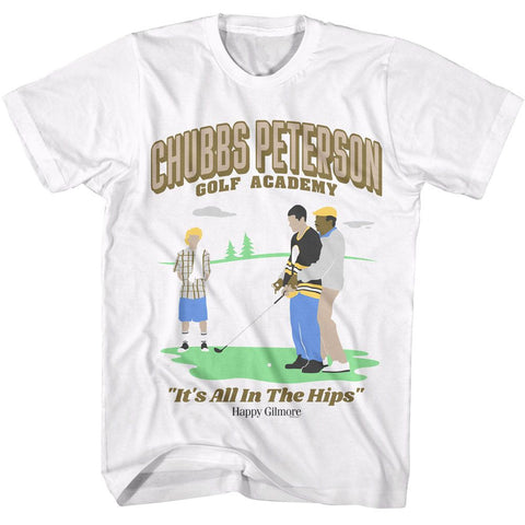 Happy Gilmore White Adult Short Sleeve Tshirt