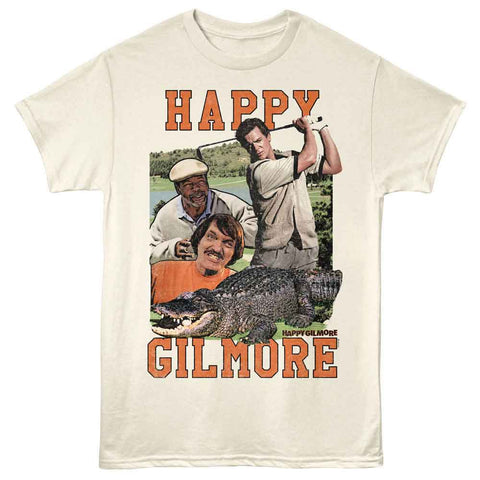 Happy Gilmore Natural Adult Short Sleeve Tshirt