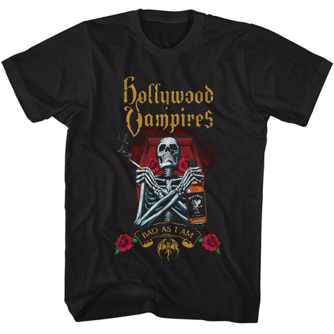 Hollywood Vampires Black Adult S/S Tshirt