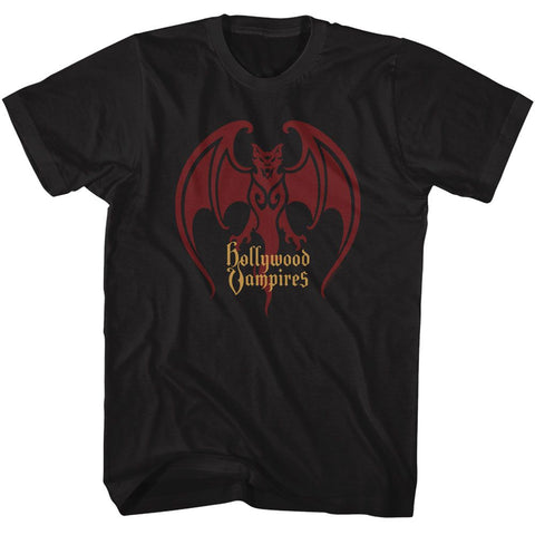 Hollywood Vampires Black Adult S/S Tshirt