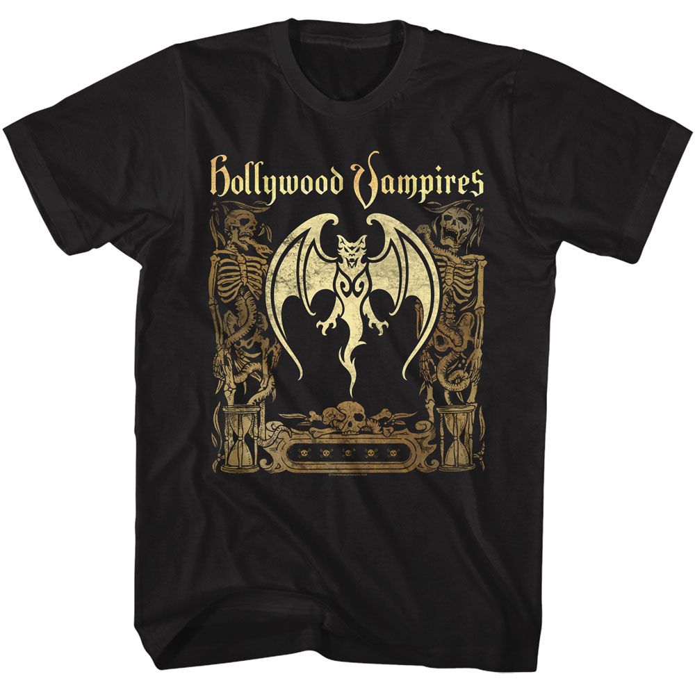 Hollywood Vampires Black Adult S/S Tshirt