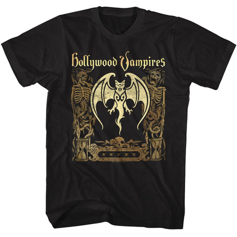 Hollywood Vampires Black Adult S/S Tshirt