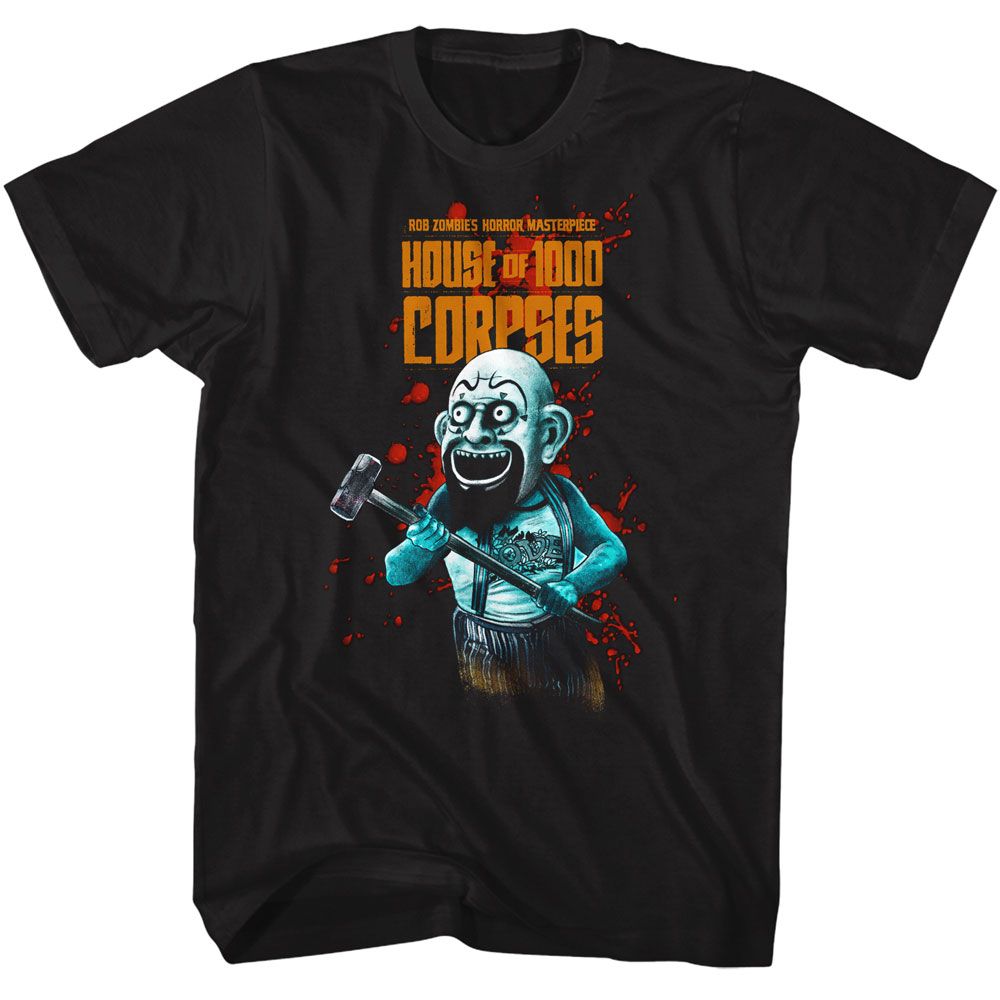 House Of 1000 Corpses Black Adult Short Sleeve Tshirt