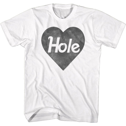 Hole White Adult S/S Tshirt