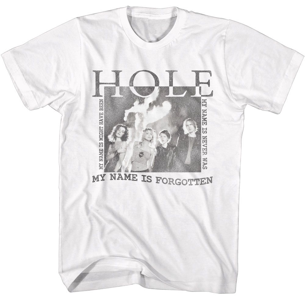 Hole White Adult S/S Tshirt
