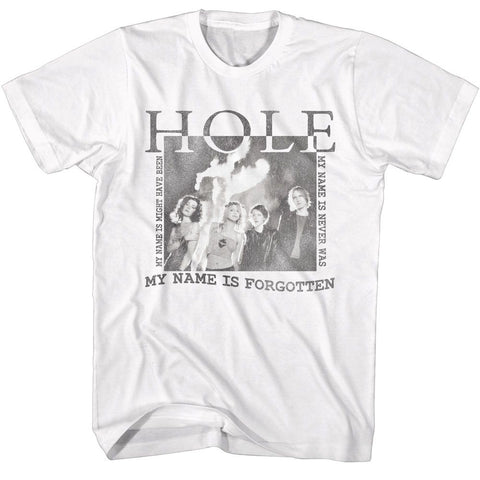 Hole White Adult S/S Tshirt