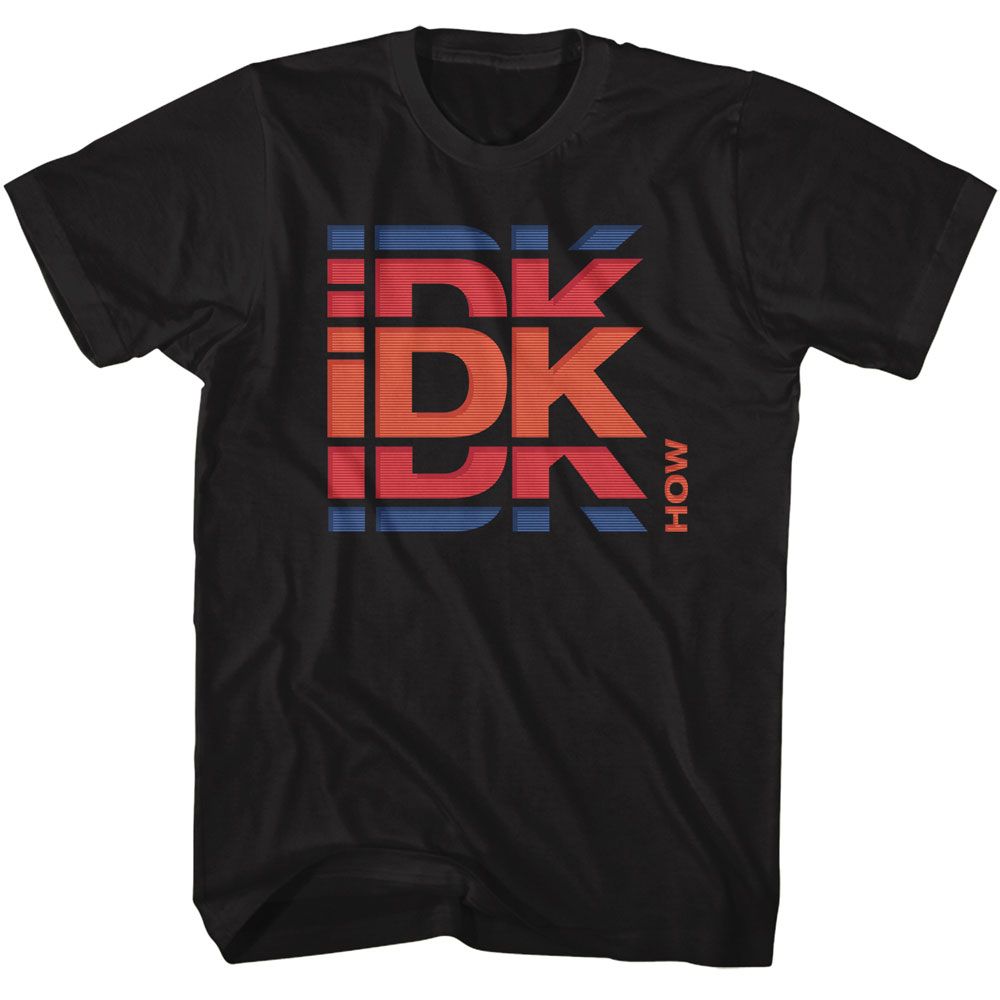 Idkhow Black Adult S/S Tshirt