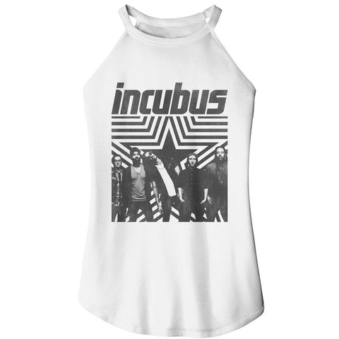 Incubus White Ladies Sleeveless Rocker Tank