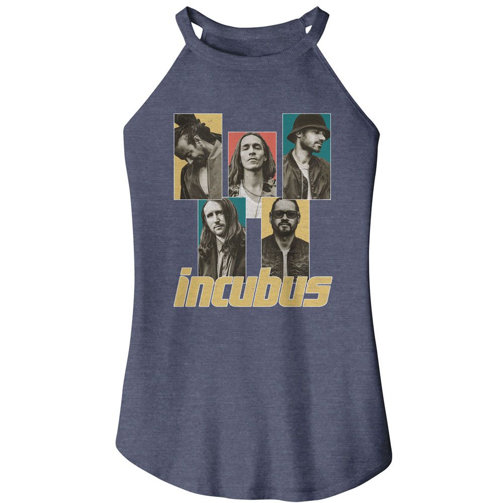 Incubus Navy Frost Ladies Sleeveless Rocker Tank