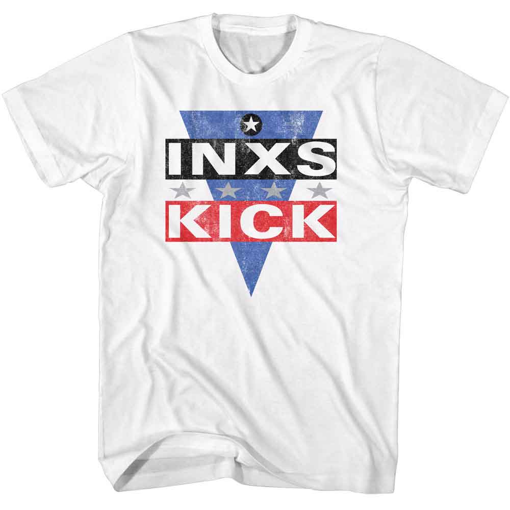 Inxs White Adult S/S Tshirt