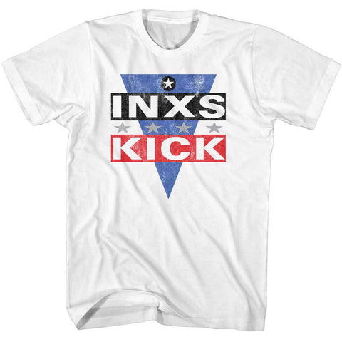 Inxs White Adult S/S Tshirt