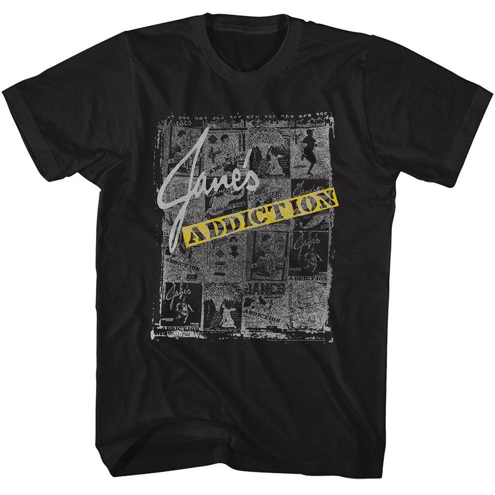 Janes Addiction Black Adult S/S Tshirt