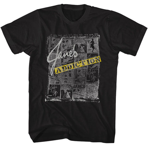 Janes Addiction Black Adult S/S Tshirt