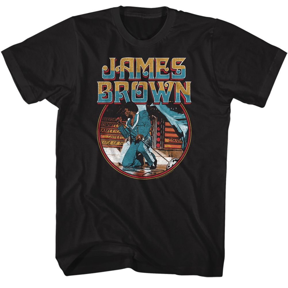 James Brown Black Adult S/S Tshirt
