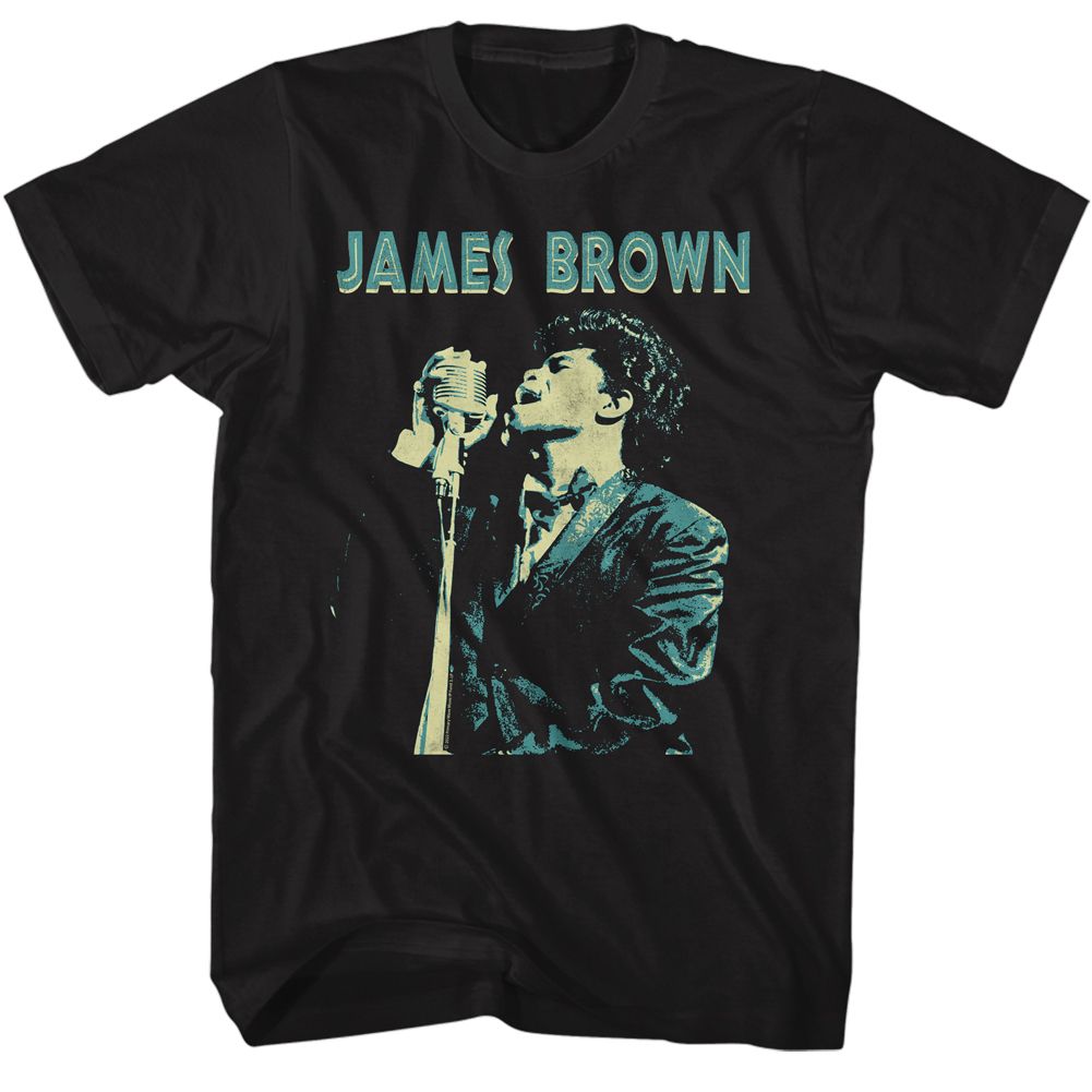 James Brown Black Adult S/S Tshirt