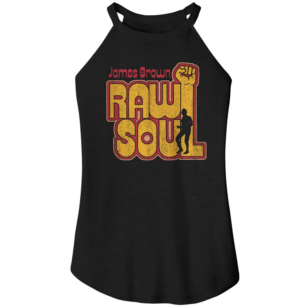 James Brown Black Ladies Sleeveless Rocker Tank