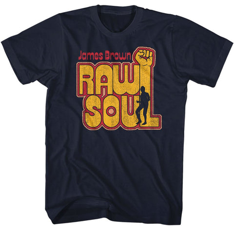 James Brown Navy Adult S/S Tshirt