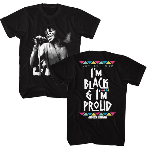 James Brown Black Adult S/S Tshirt