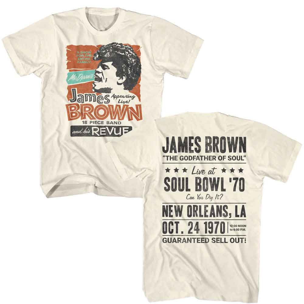 James Brown Natural Adult S/S Tshirt
