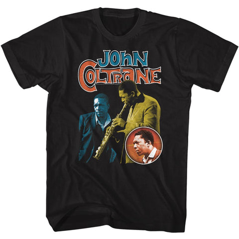 John Coltrane Black Adult S/S Tshirt