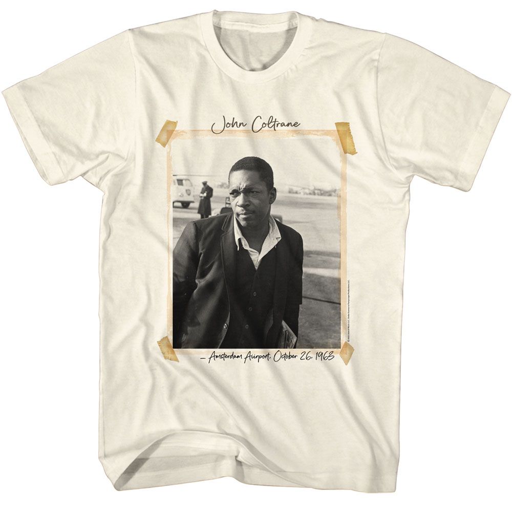 John Coltrane Natural Adult S/S Tshirt