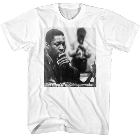 John Coltrane White Adult S/S Tshirt