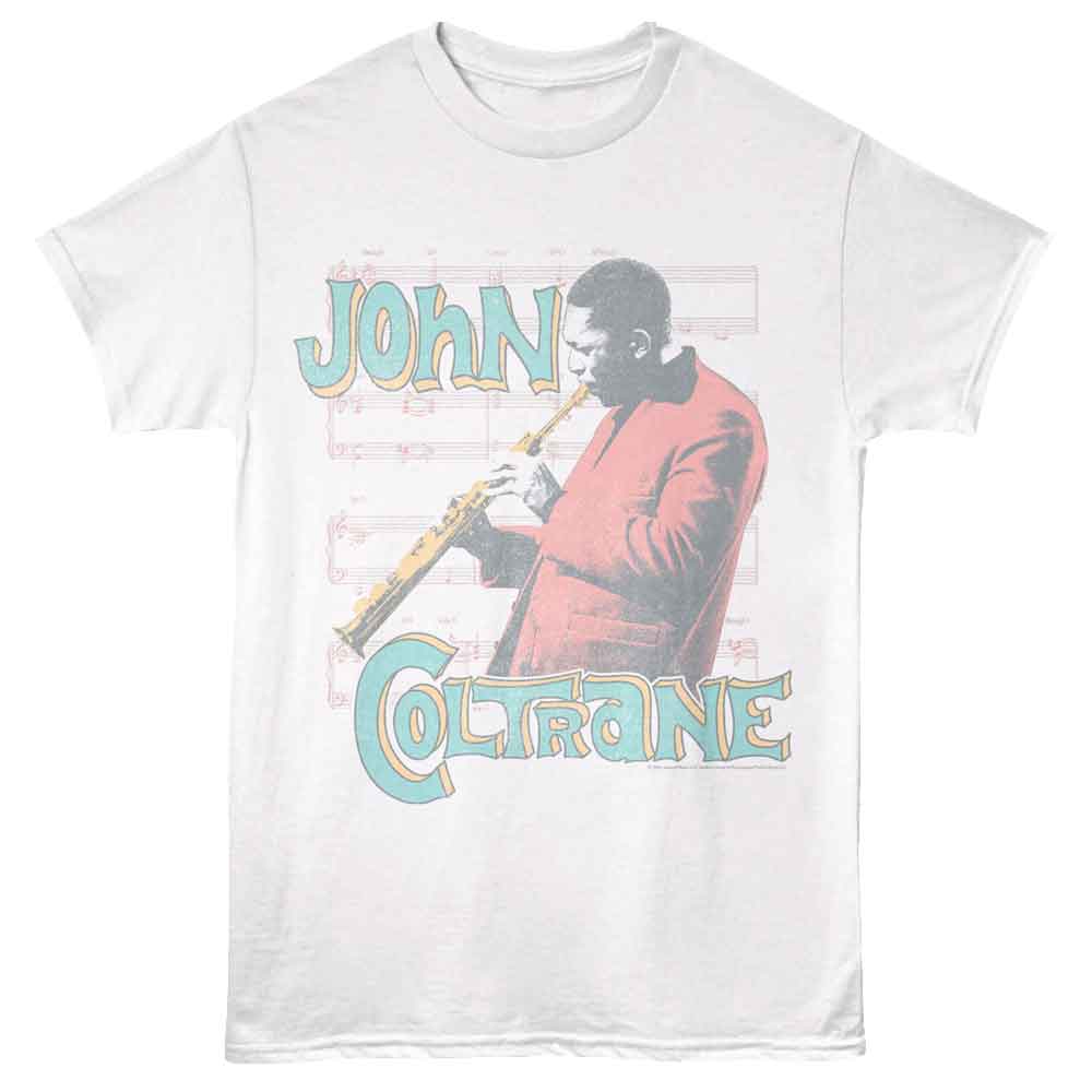 John Coltrane White Adult S/S Tshirt