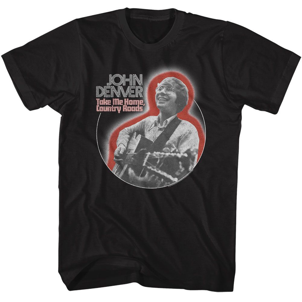John Denver Black Adult S/S Tshirt