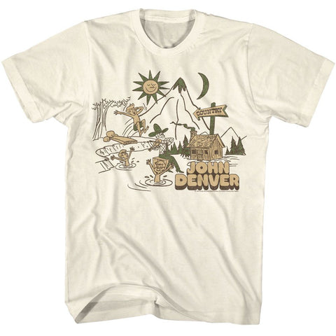 John Denver Natural Adult S/S Tshirt