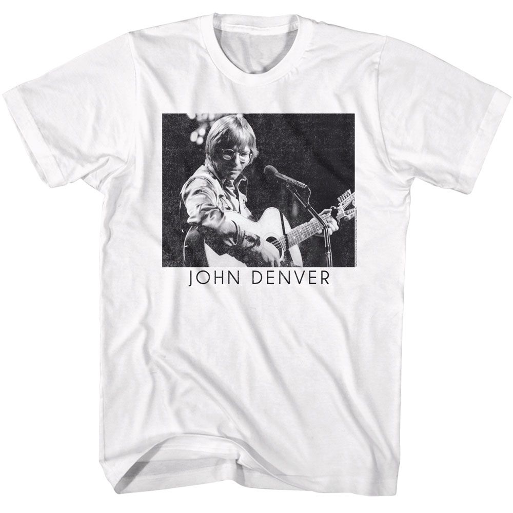John Denver White Adult S/S Tshirt