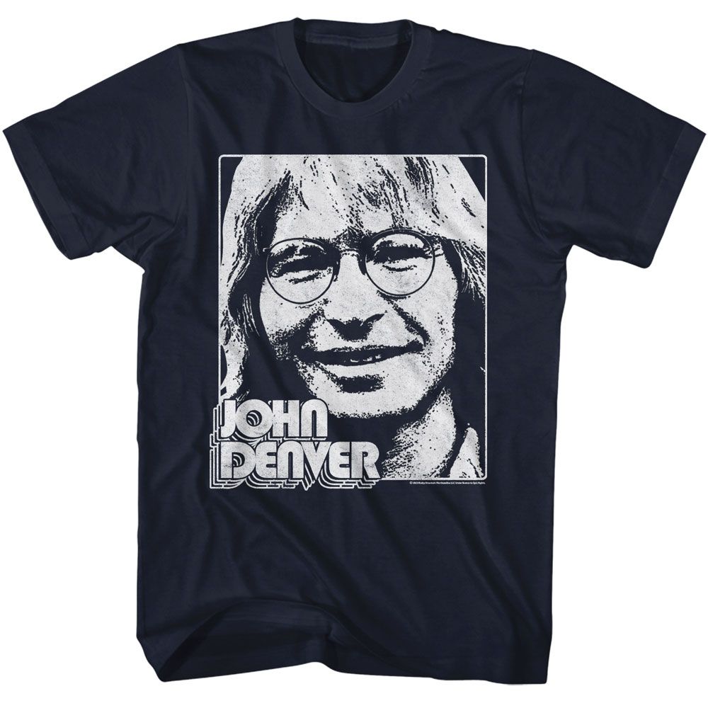 John Denver Navy Adult S/S Tshirt