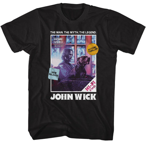 John Wick Black Adult Short Sleeve Tshirt