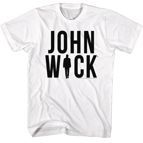 John Wick White Adult Short Sleeve Tshirt