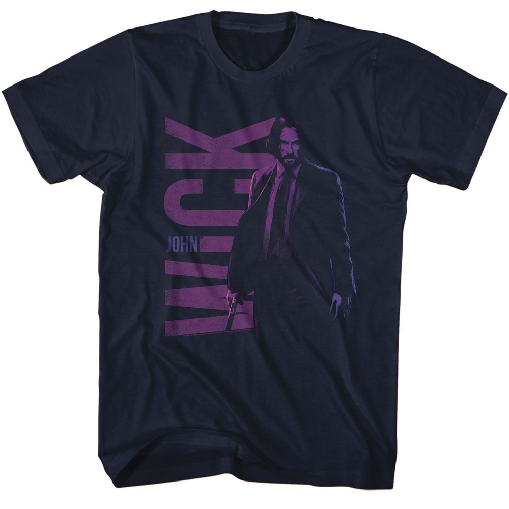 John Wick Navy Adult Short Sleeve Tshirt