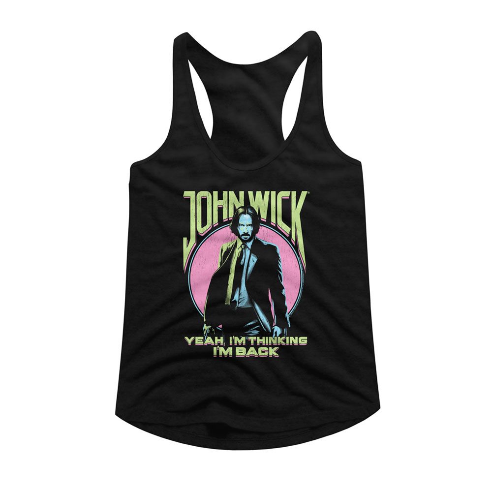 John Wick Black Ladies Slimfit Racerback