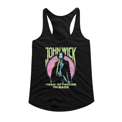 John Wick Black Ladies Slimfit Racerback