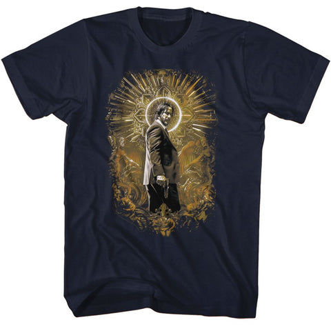 John Wick Navy Adult Short Sleeve Tshirt